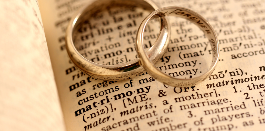 Wedding Rings on description of matrimony