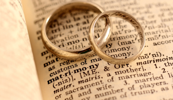 Wedding Rings on description of matrimony